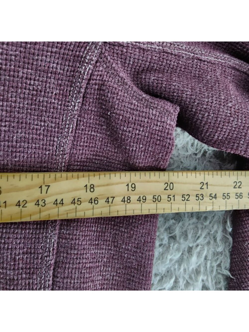 Eddie Bauer Shirt Mens Medium Purple Long Sleeve Henley Tee - Picture 5 of 8